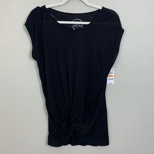 ❤️ Inc international concepts top black knit hem